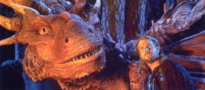 Draco und Bowen aus dem Fantasy-Film Dragonheart